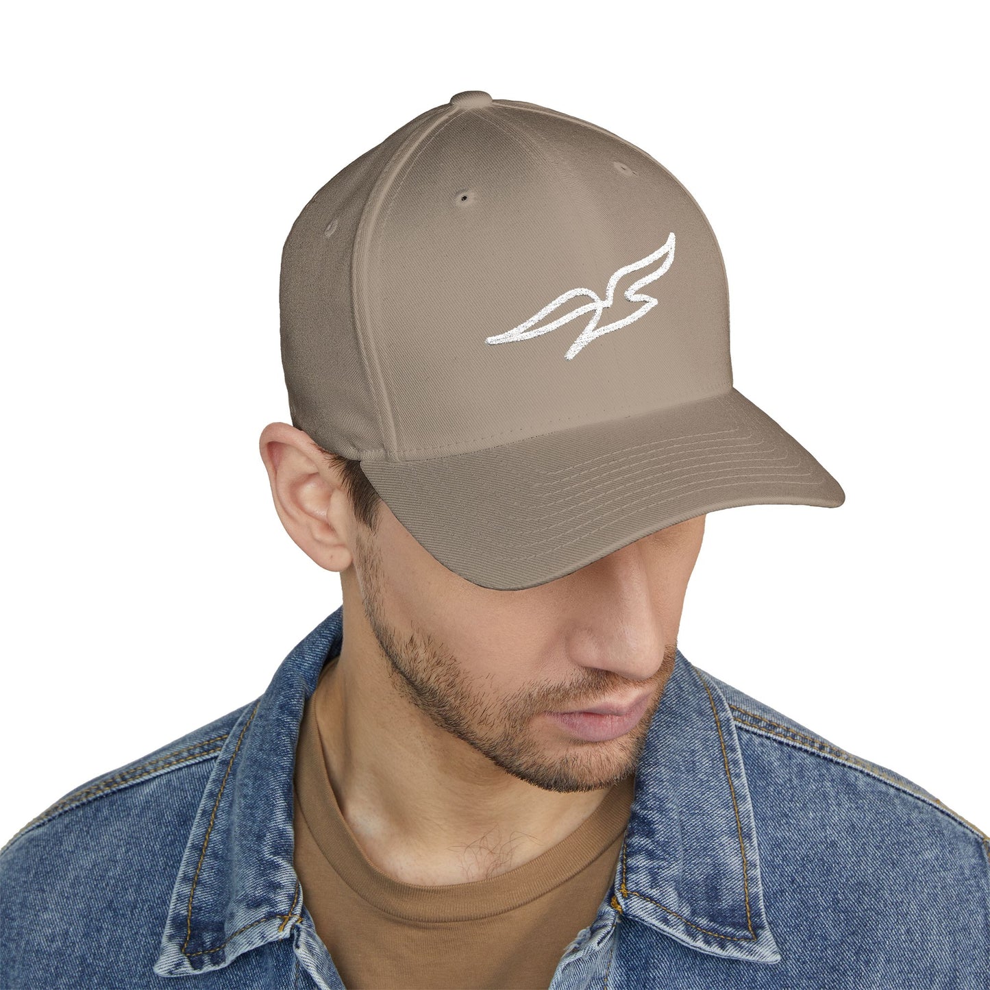Embroidered Seagull Cap - Flex Fit