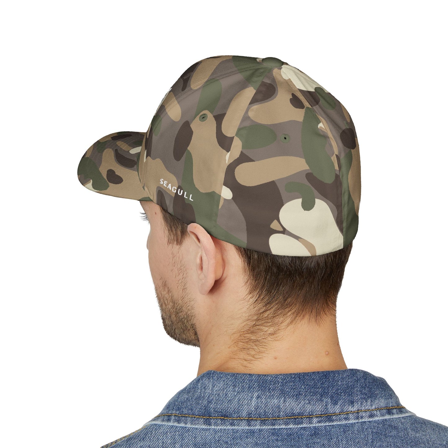 Embroidered Seagull Cap - Flex Fit
