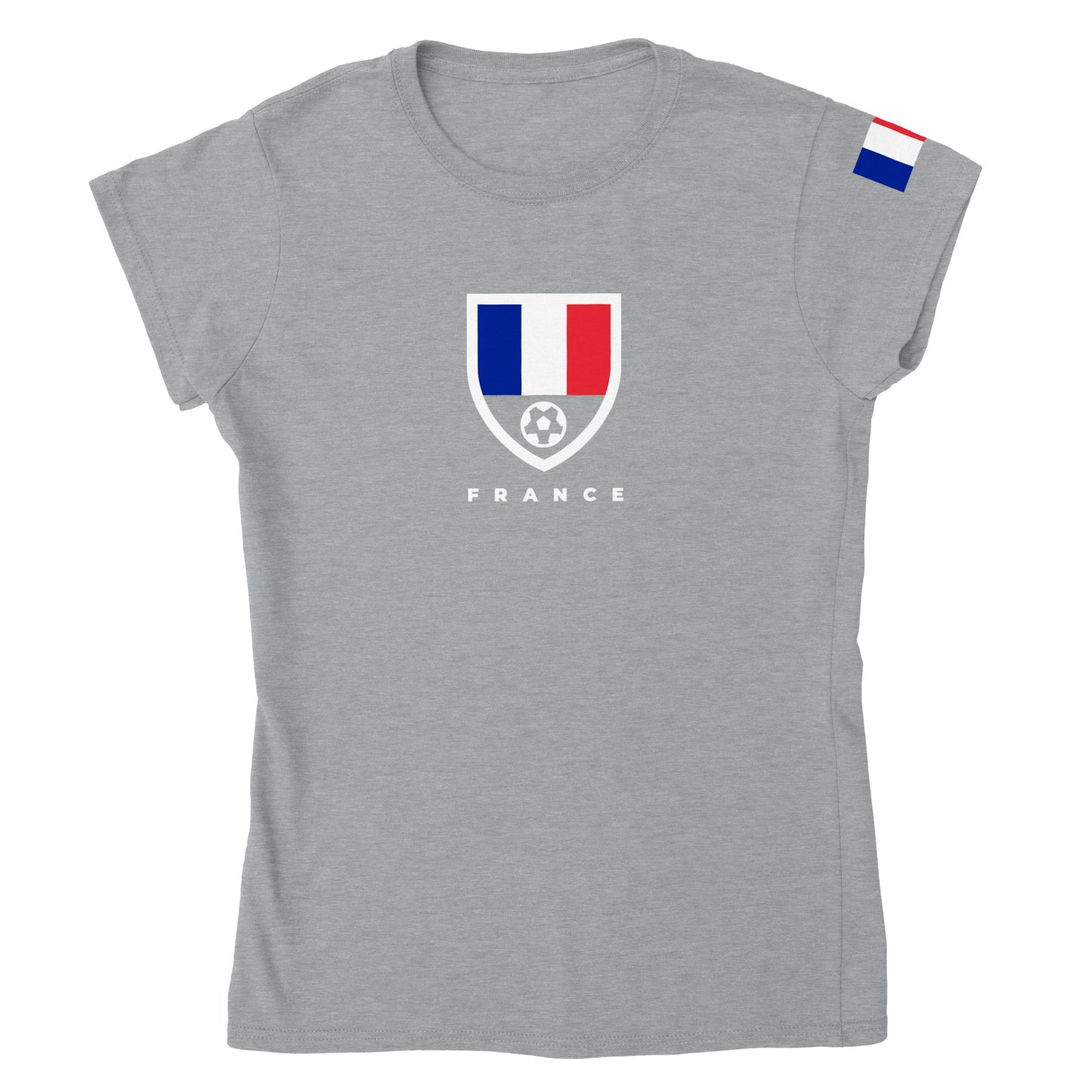 France Classic Womens Crewneck T-shirt