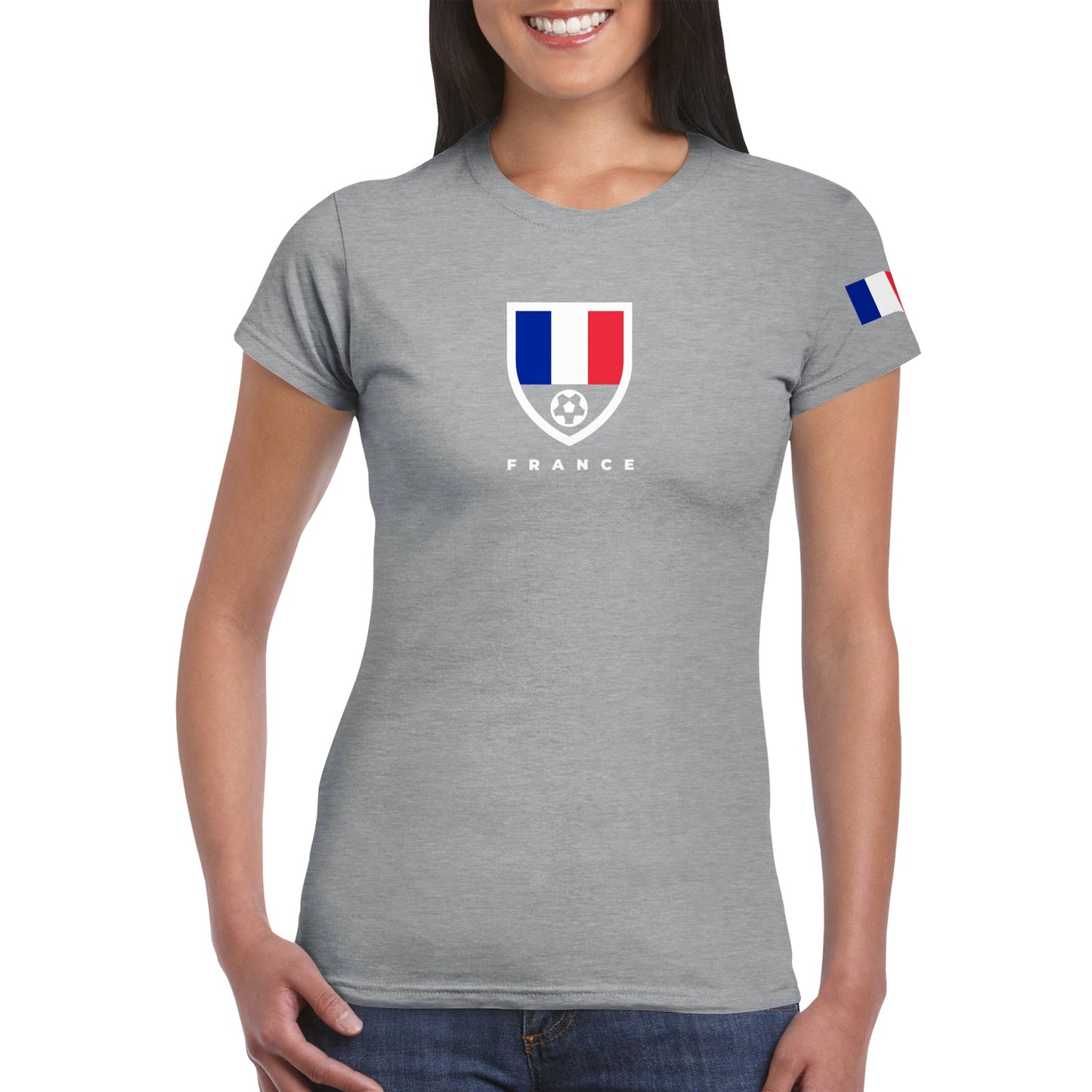 France Classic Womens Crewneck T-shirt