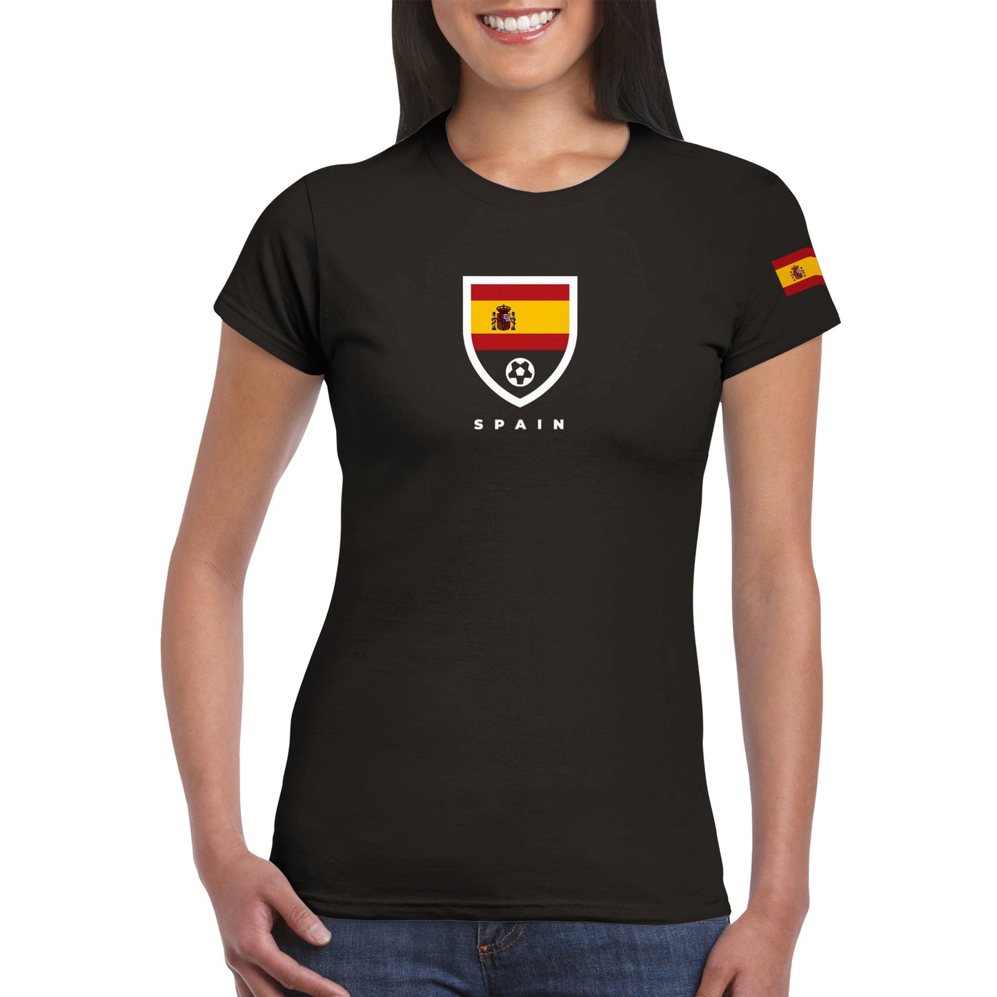 Spain Classic Womens Crewneck T-shirt