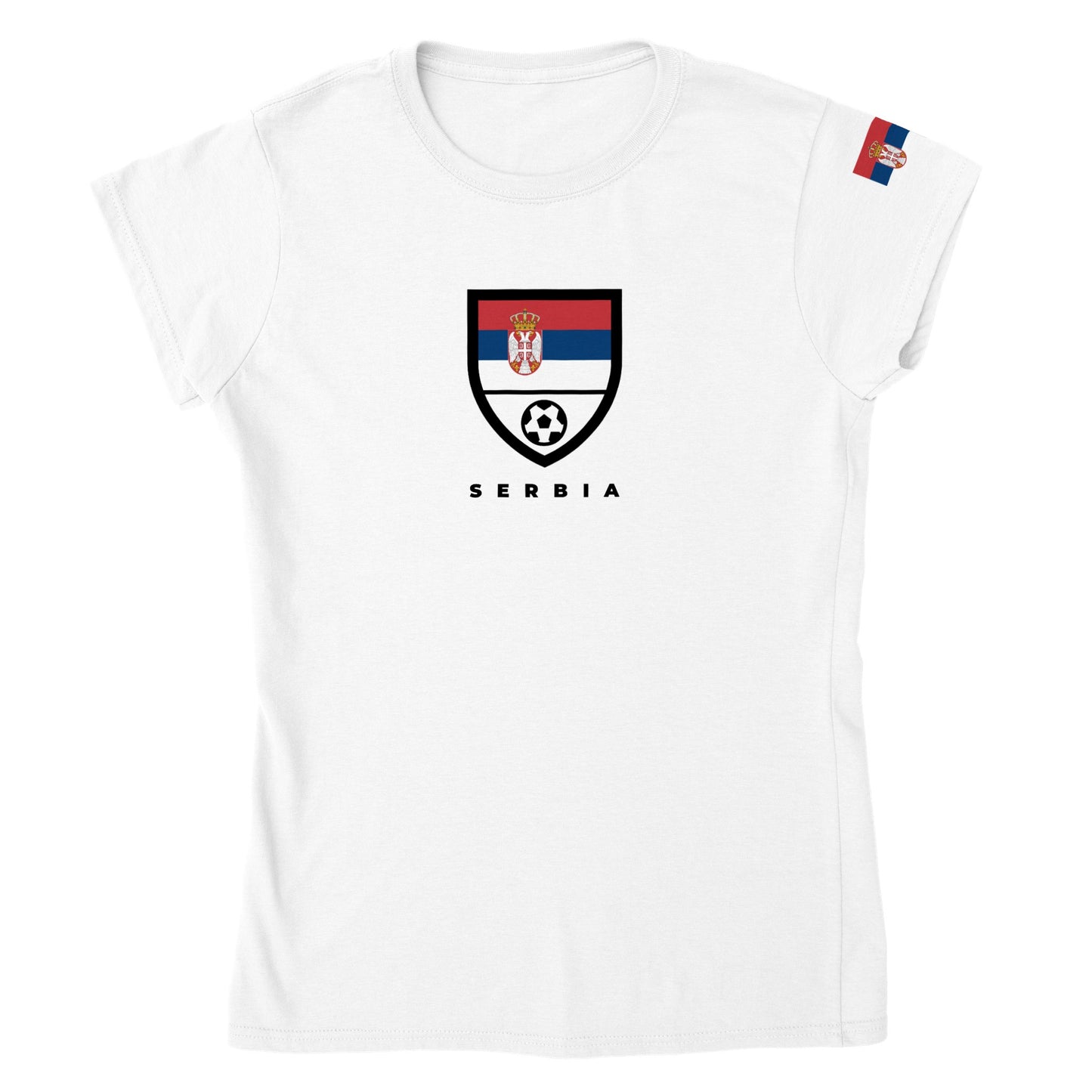 Serbia Classic Womens Crewneck T-shirt