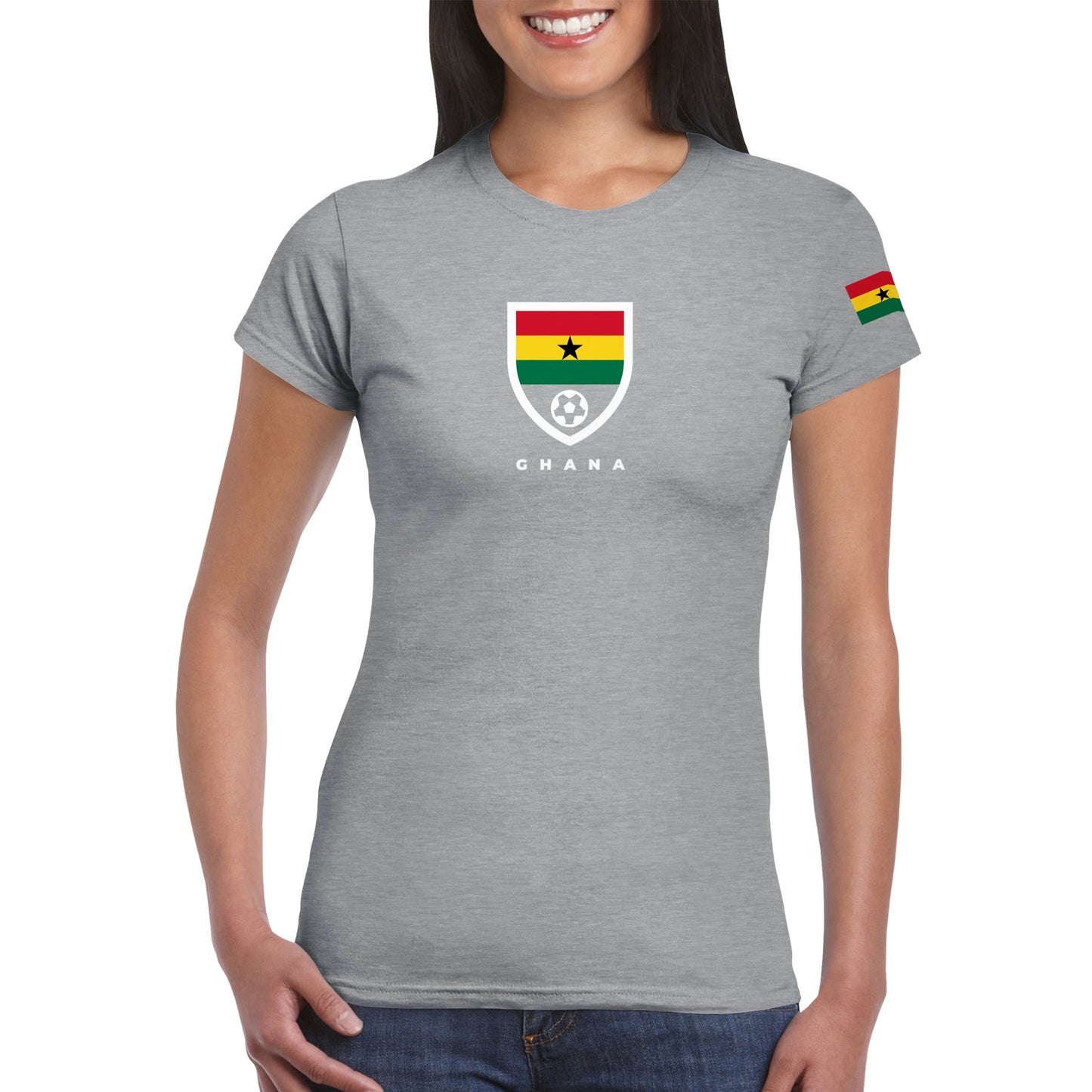 Ghana Classic Womens Crewneck T-shirt