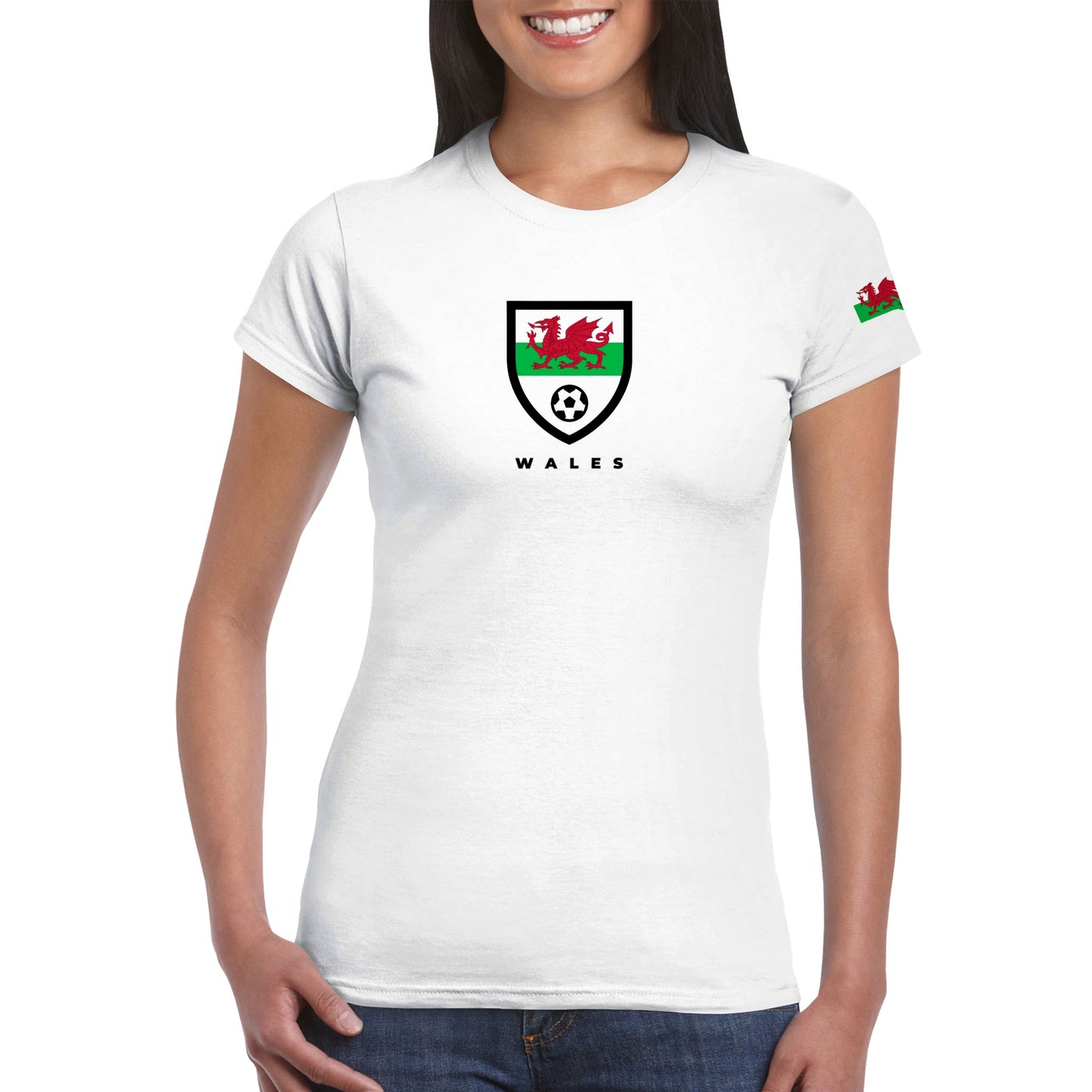 Wales Classic Womens Crewneck T-shirt