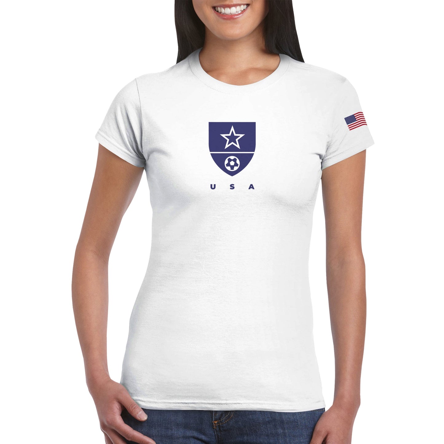 USA Classic Womens Crewneck T-shirt