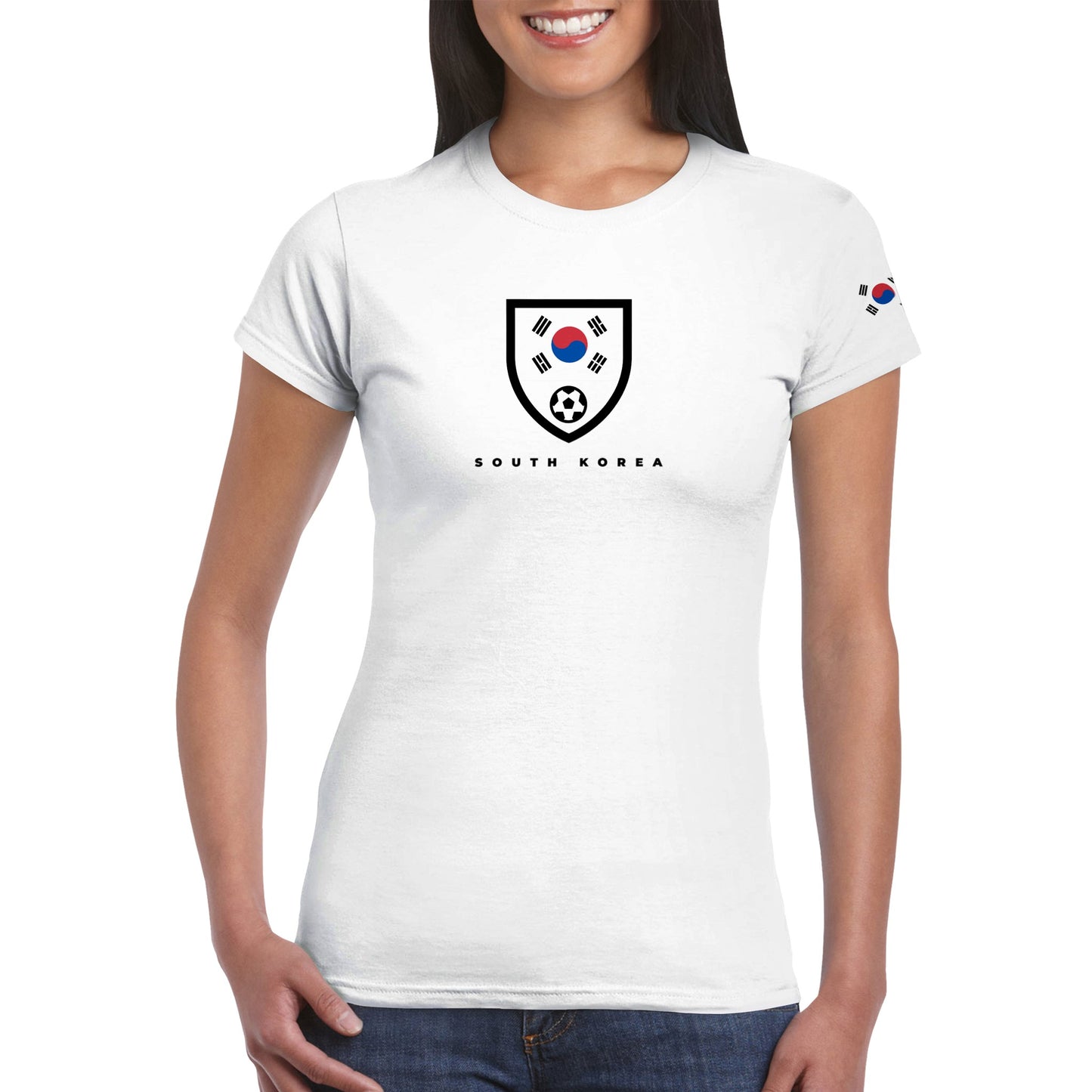 South Korea Classic Womens Crewneck T-shirt