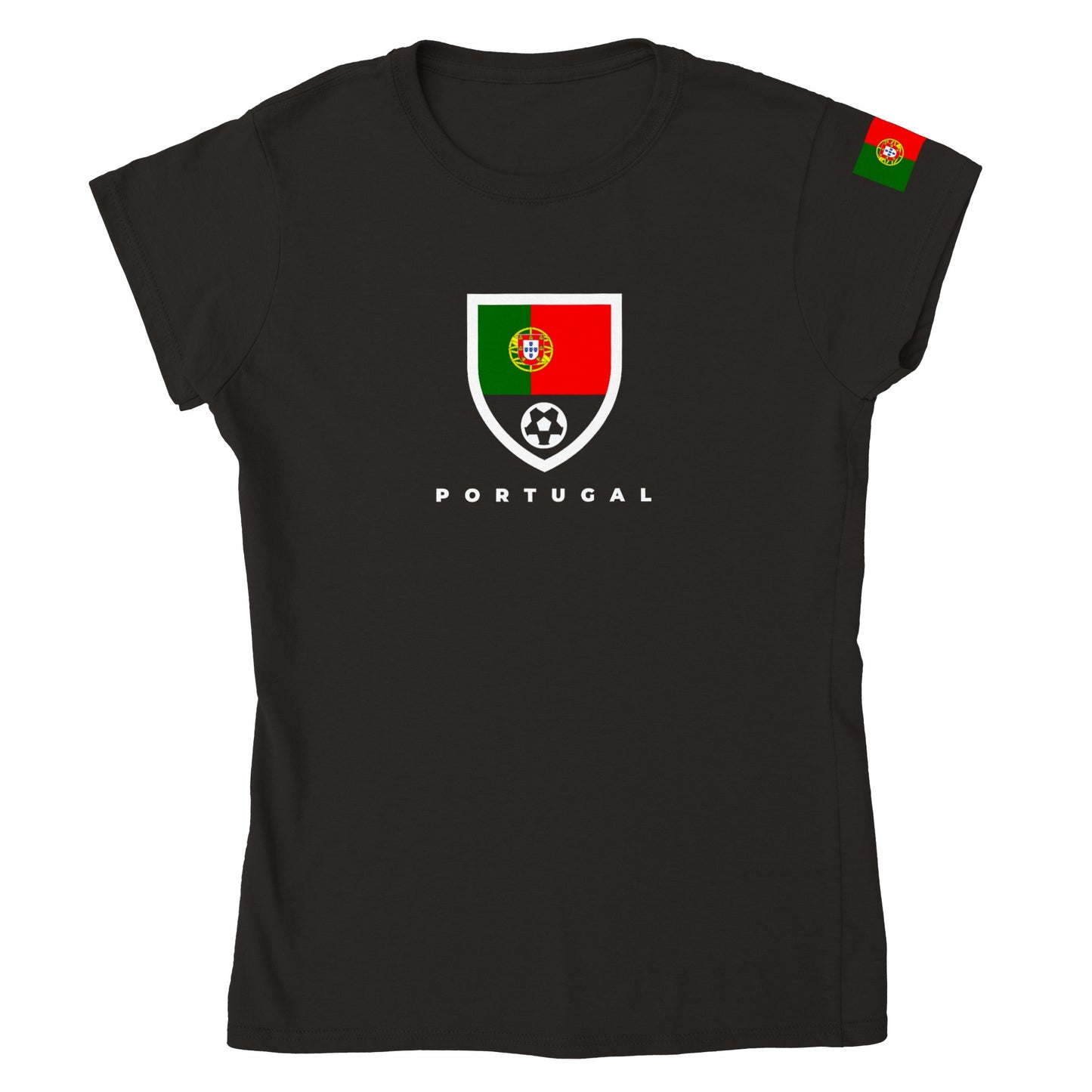 Portugal Classic Womens Crewneck T-shirt