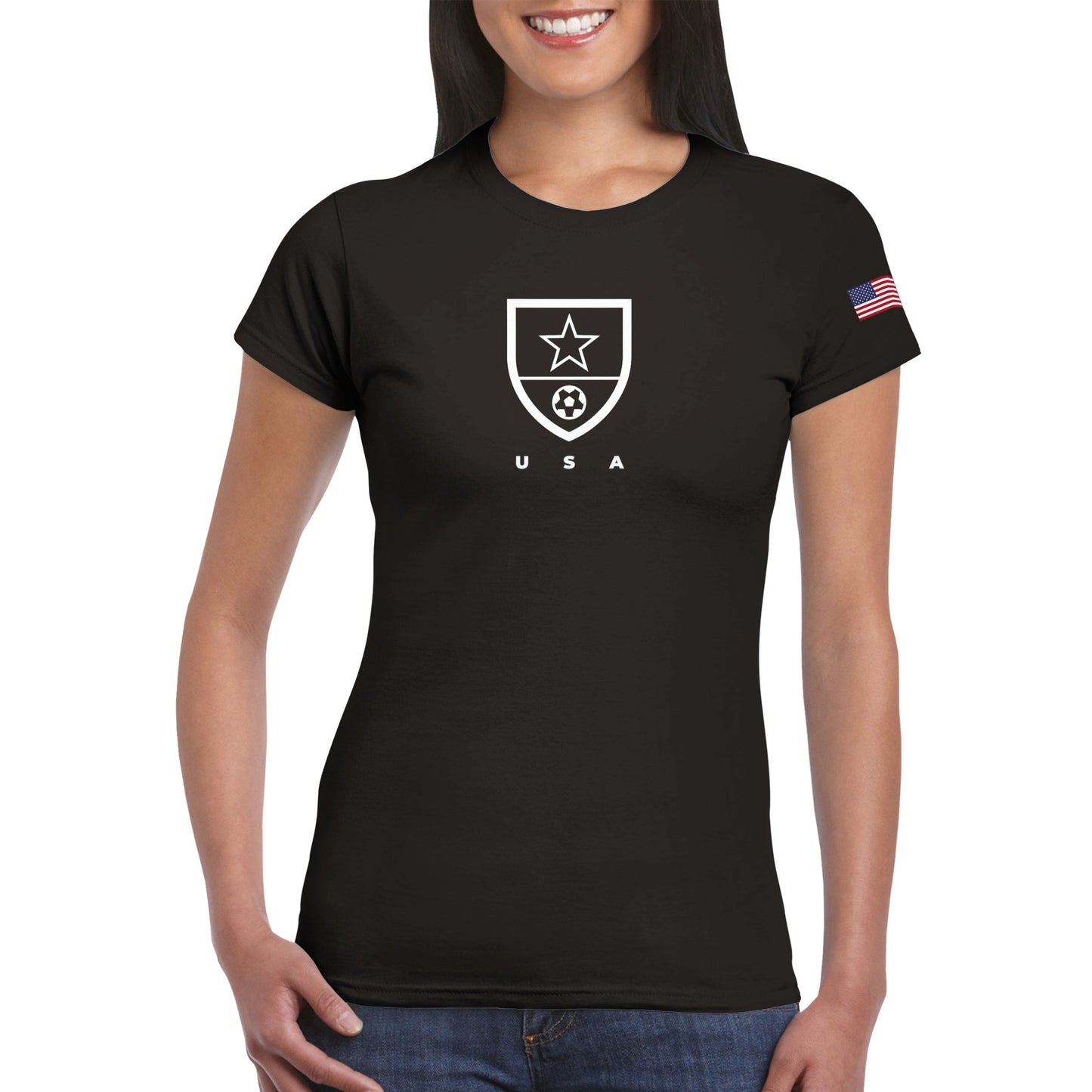 USA Classic Womens Crewneck T-shirt