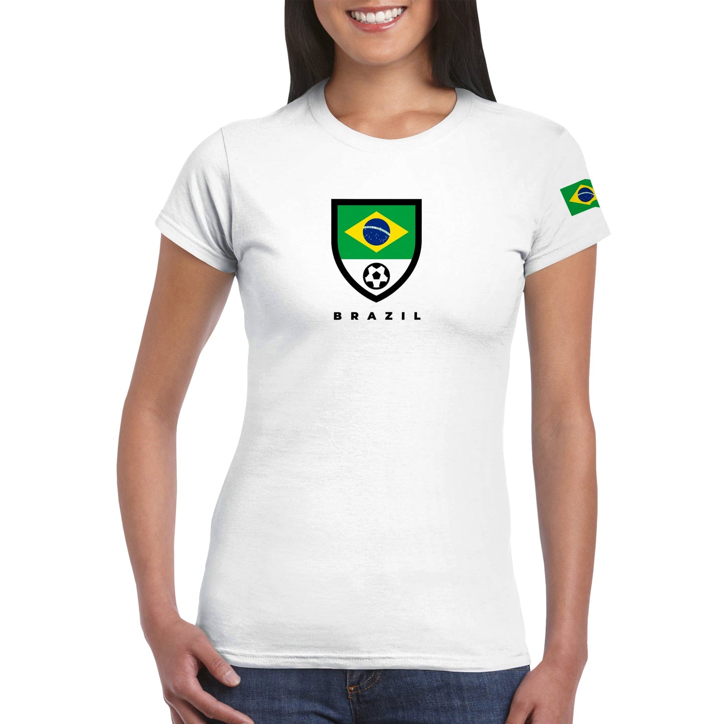 Brazil Classic Womens Crewneck T-shirt