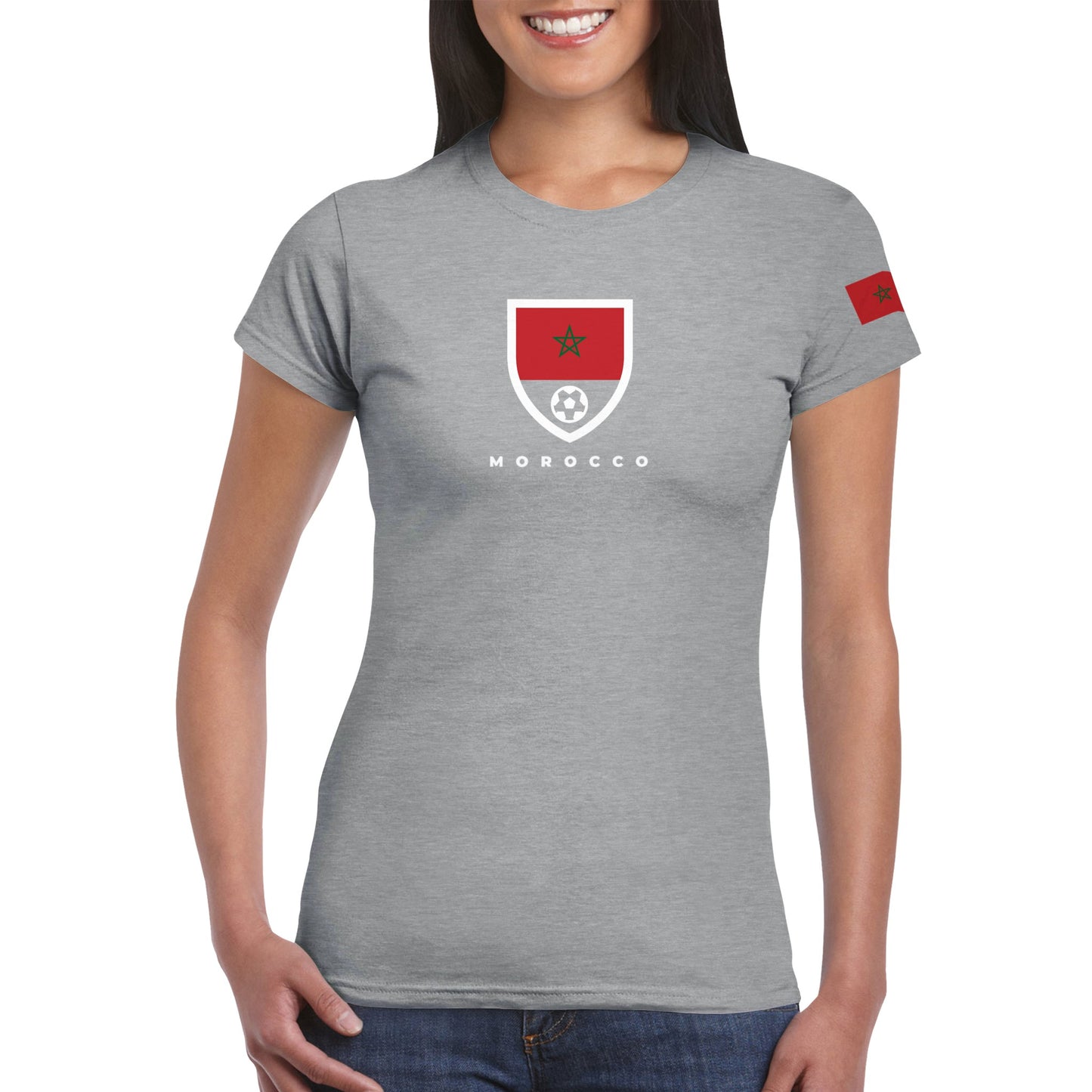 Morocco Classic Womens Crewneck T-shirt