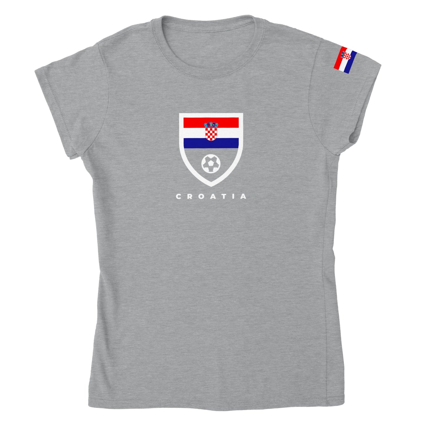 Croatia Classic Womens Crewneck T-shirt