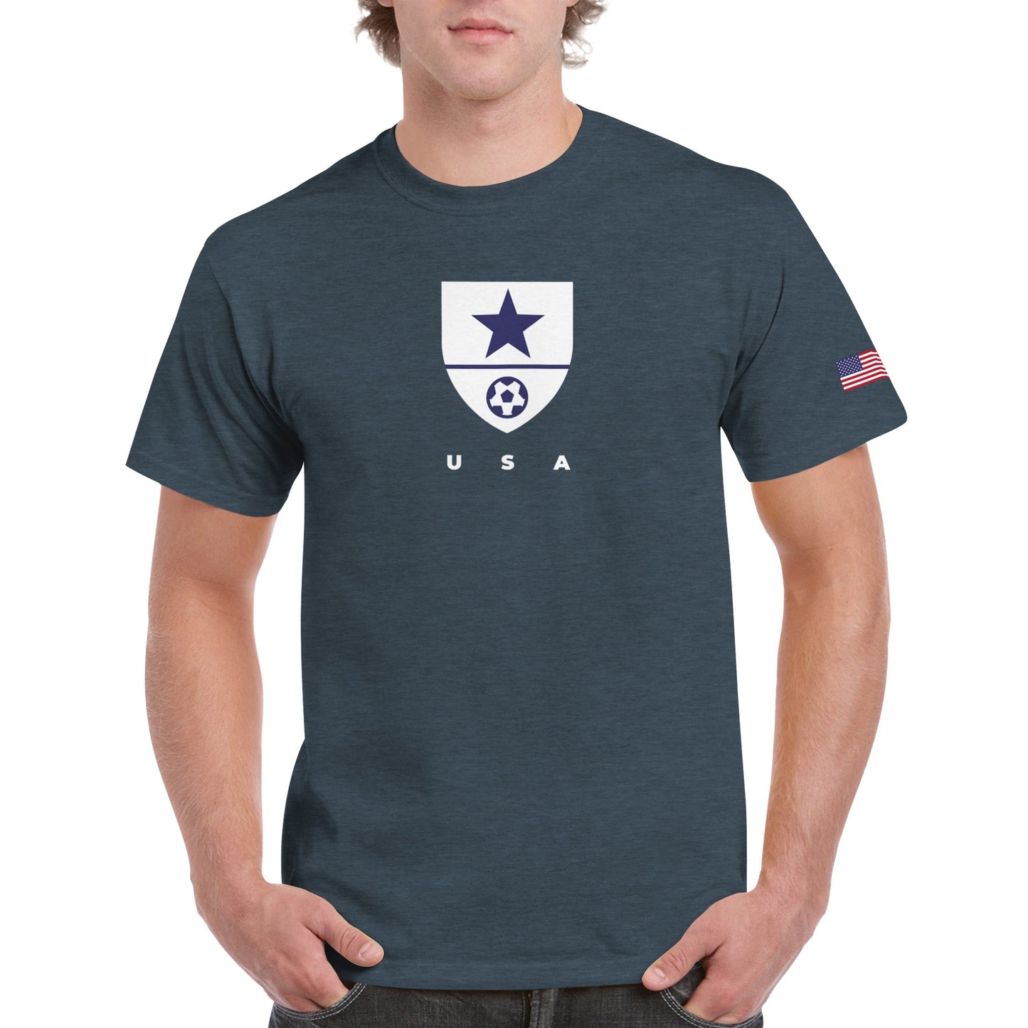 USA Heavyweight Unisex Crewneck T-shirt