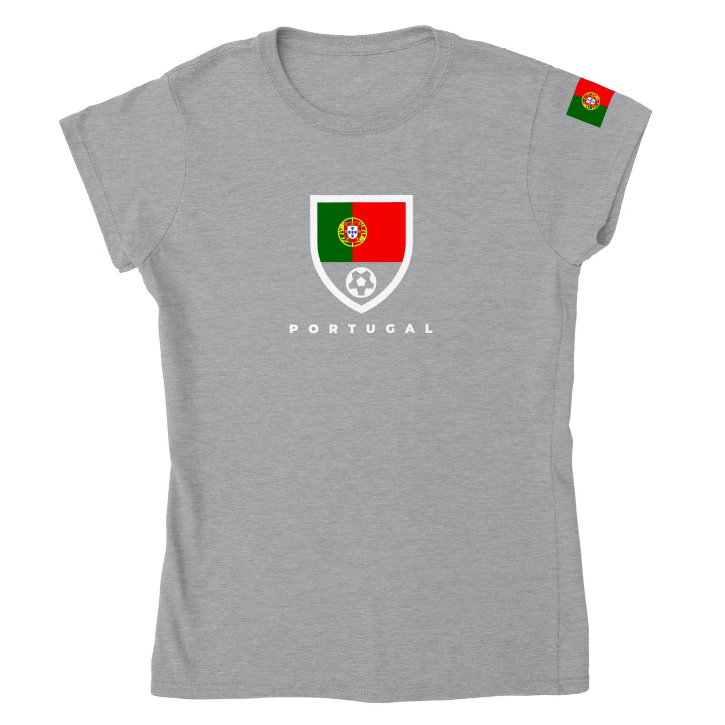 Portugal Classic Womens Crewneck T-shirt