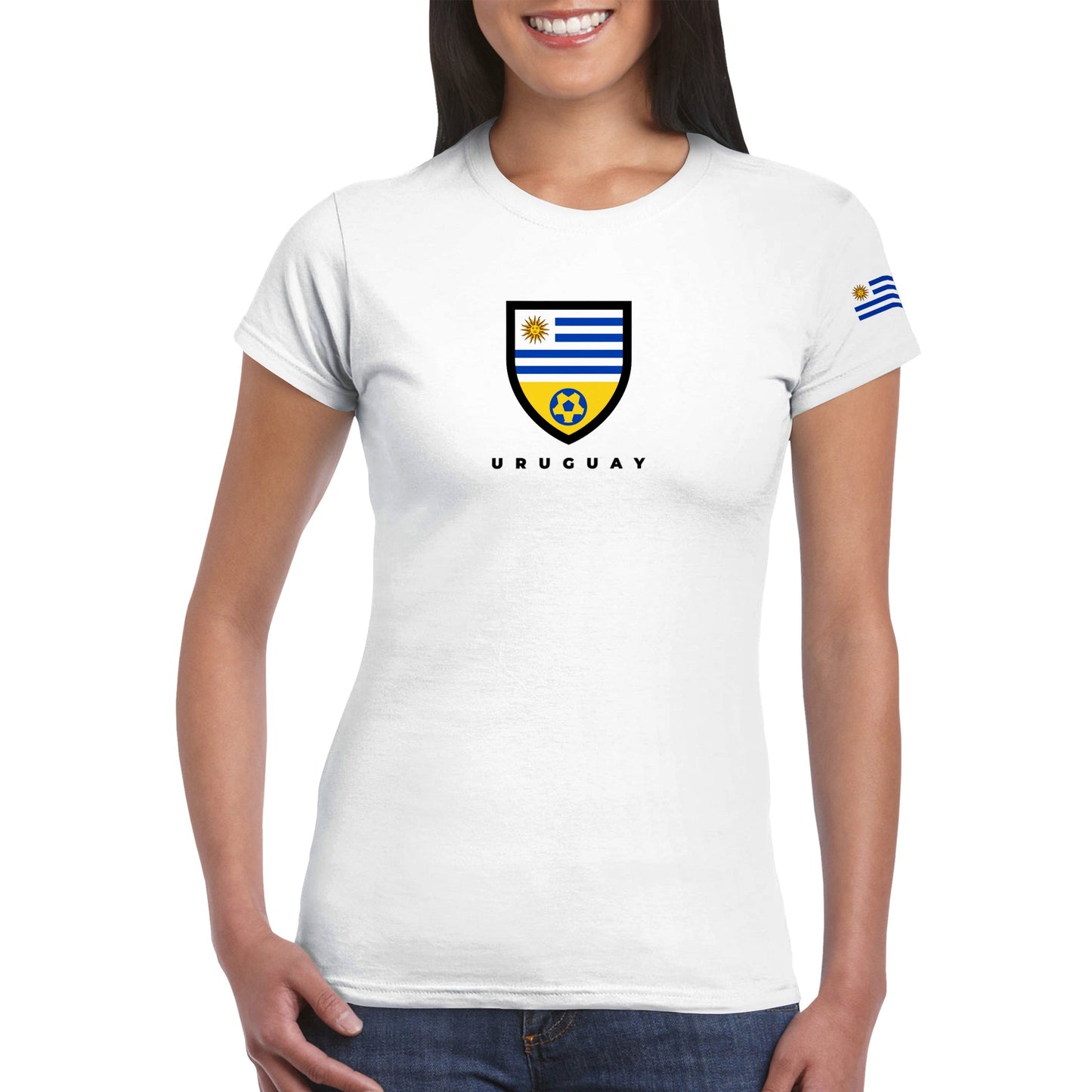 Uruguay Classic Womens Crewneck T-shirt