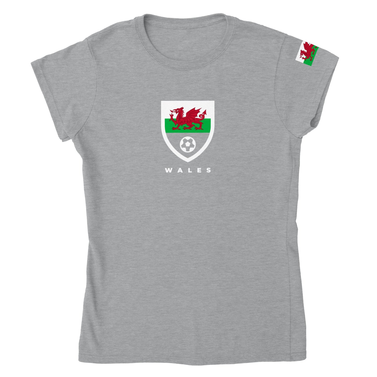 Wales Classic Womens Crewneck T-shirt