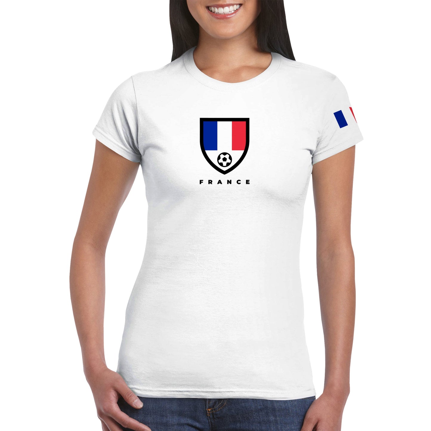 France Classic Womens Crewneck T-shirt