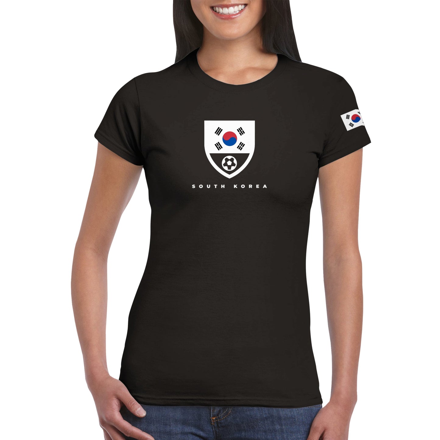 South Korea Classic Womens Crewneck T-shirt