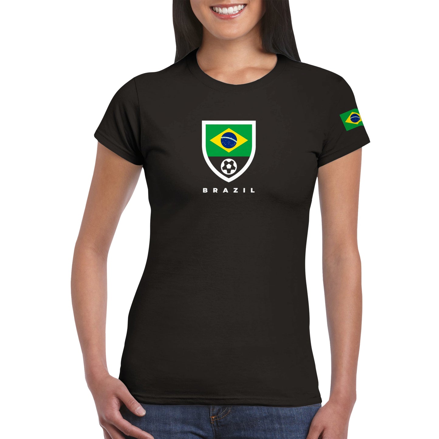 Brazil Classic Womens Crewneck T-shirt