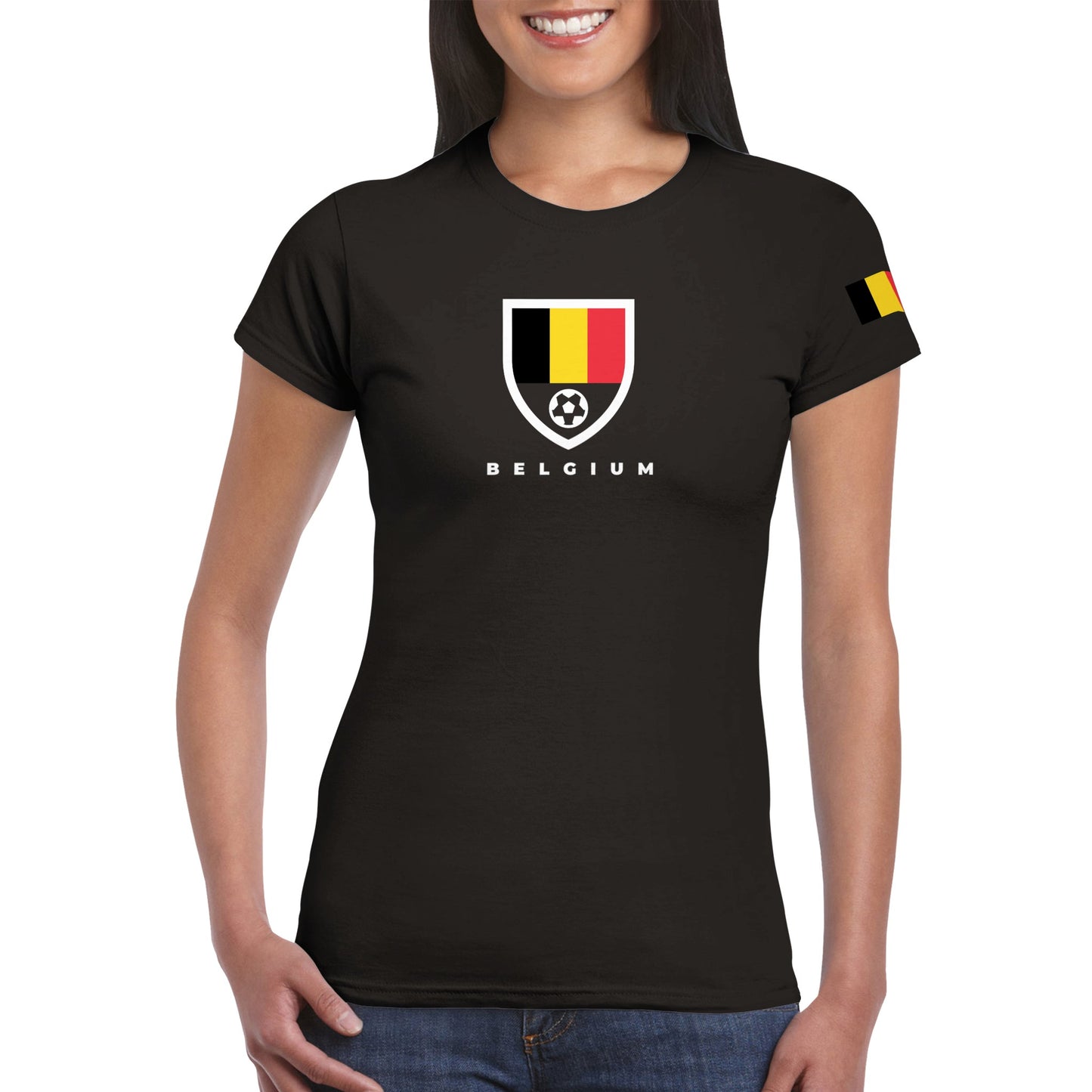 Belgium Classic Womens Crewneck T-shirt