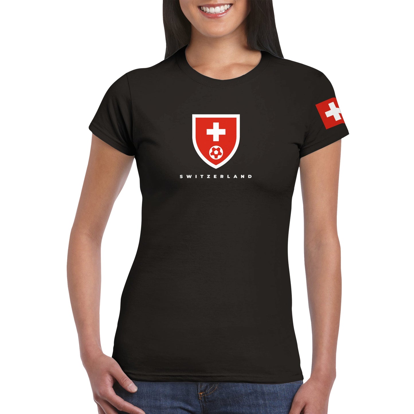 Switzerland Classic Womens Crewneck T-shirt