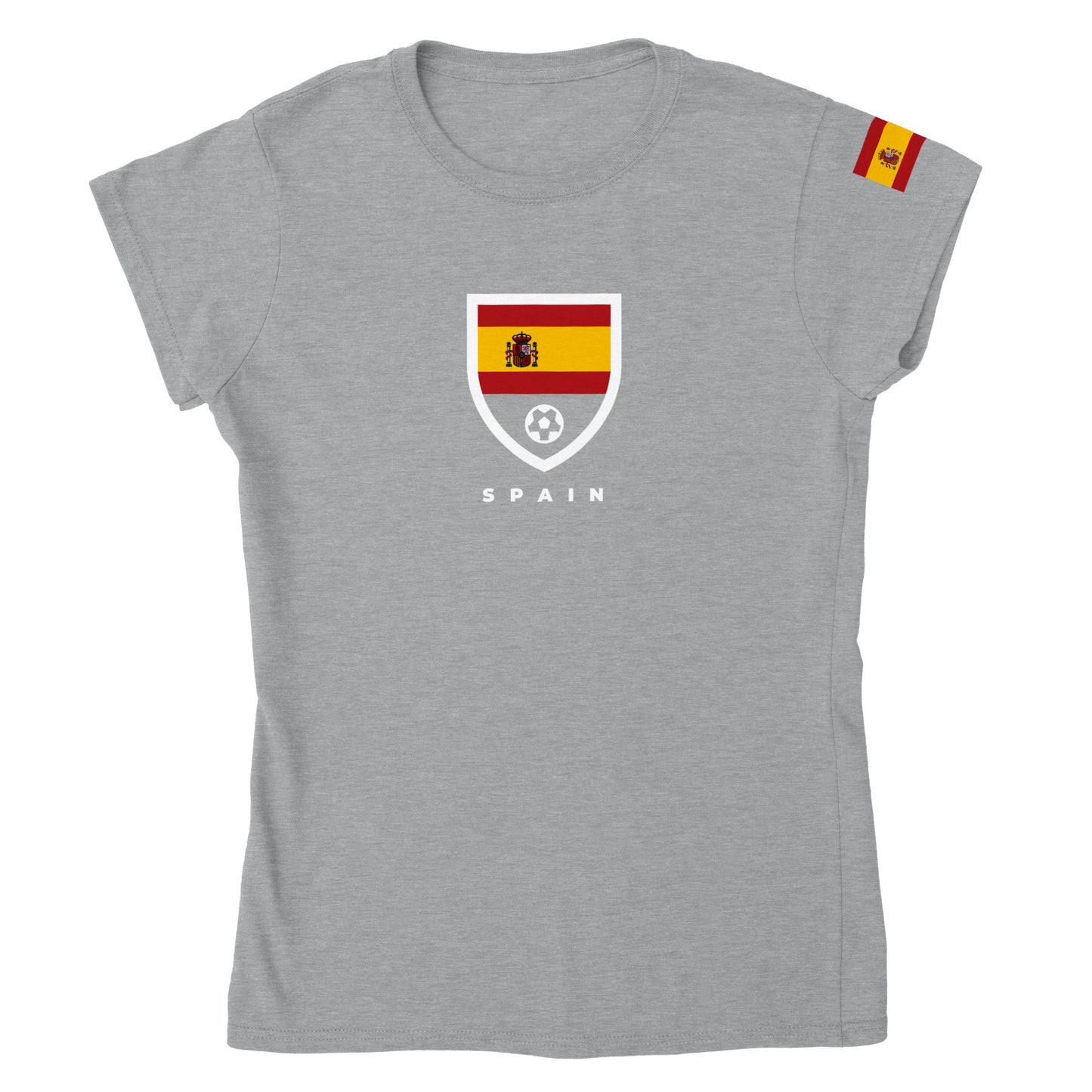 Spain Classic Womens Crewneck T-shirt