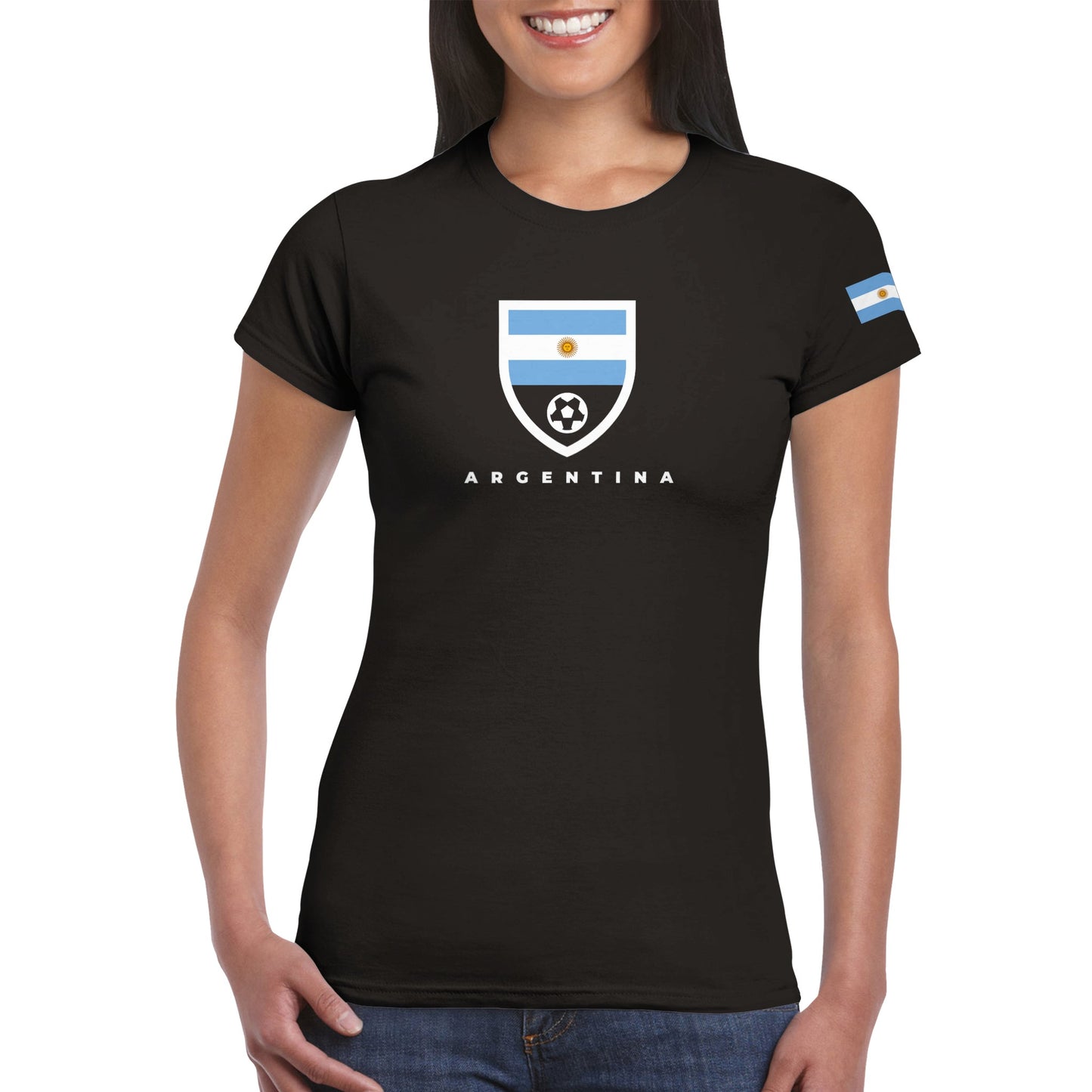 Argentina Classic Womens Crewneck T-shirt