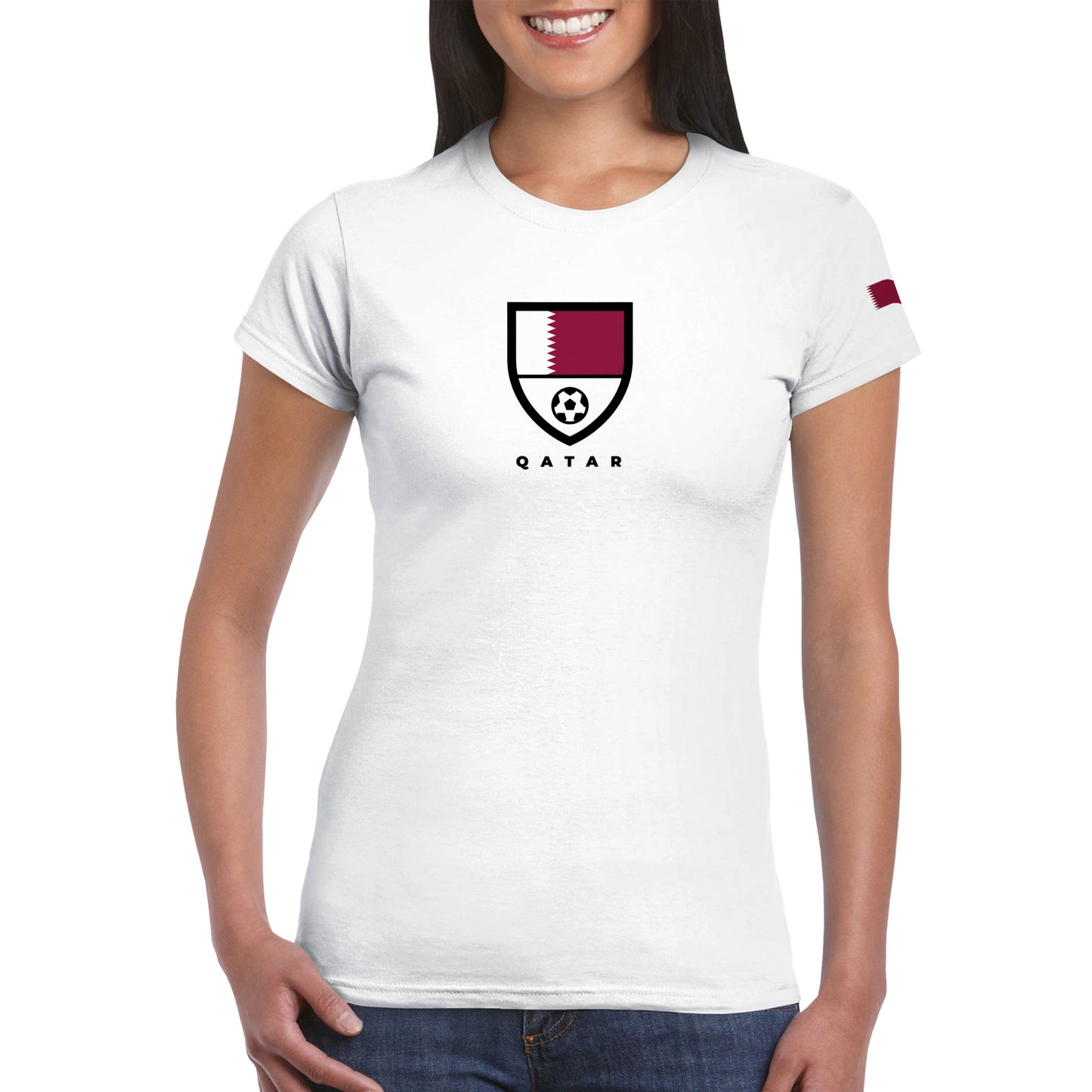 Qatar Classic Womens Crewneck T-shirt