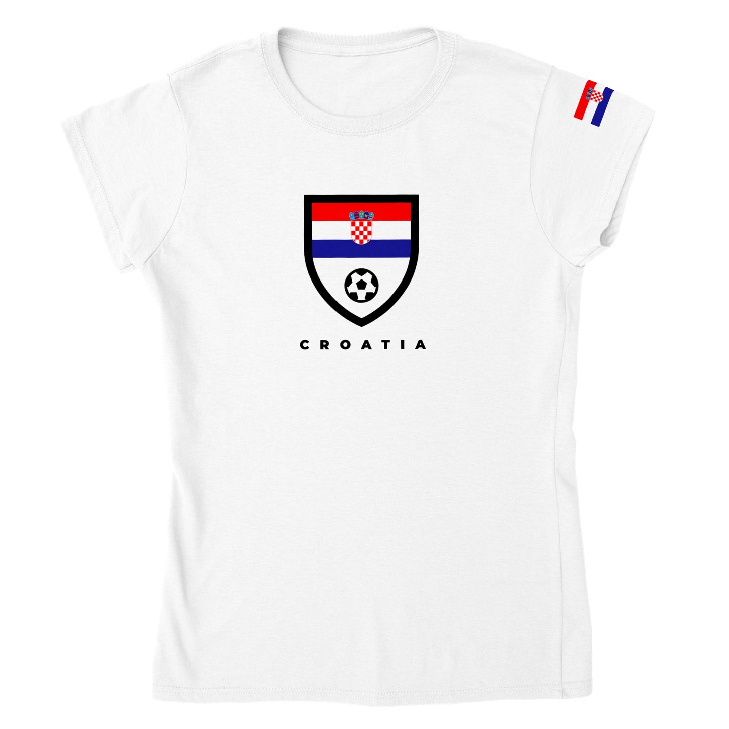 Croatia Classic Womens Crewneck T-shirt