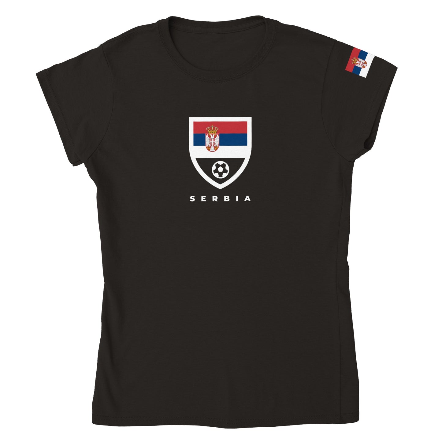 Serbia Classic Womens Crewneck T-shirt