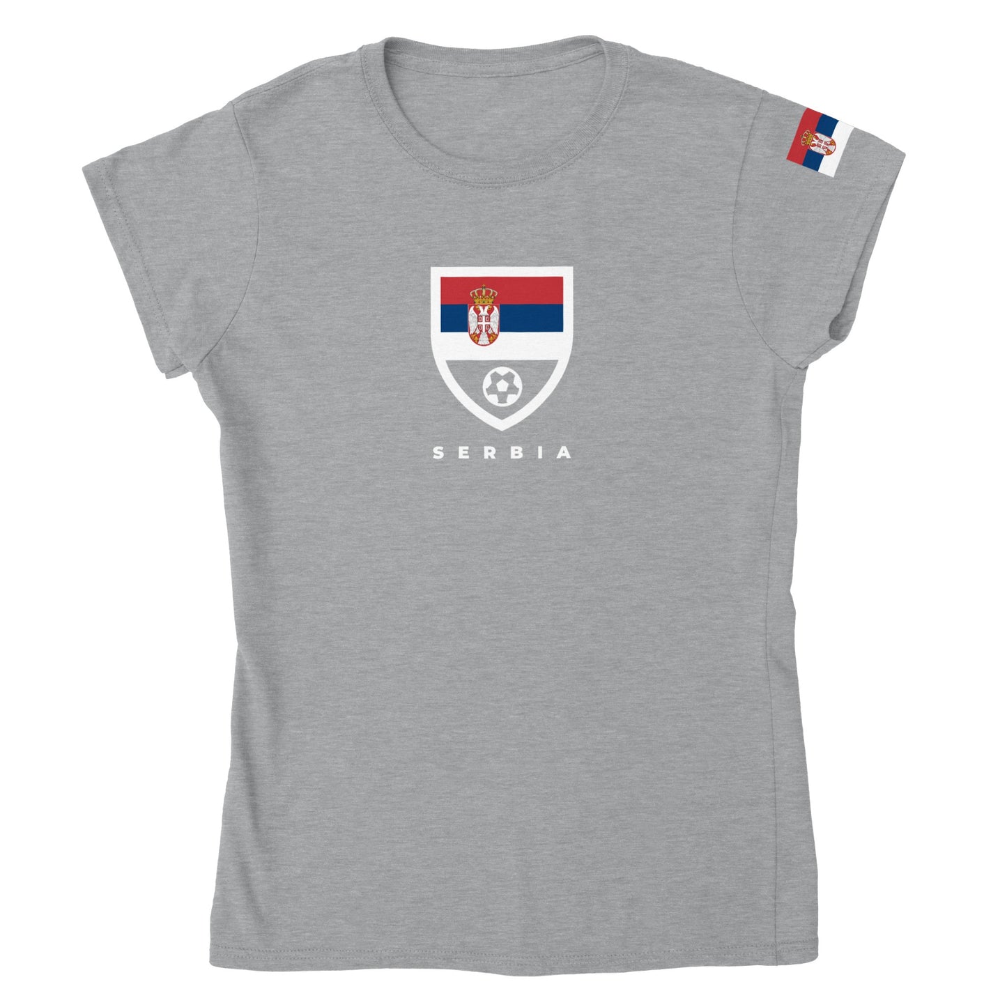 Serbia Classic Womens Crewneck T-shirt